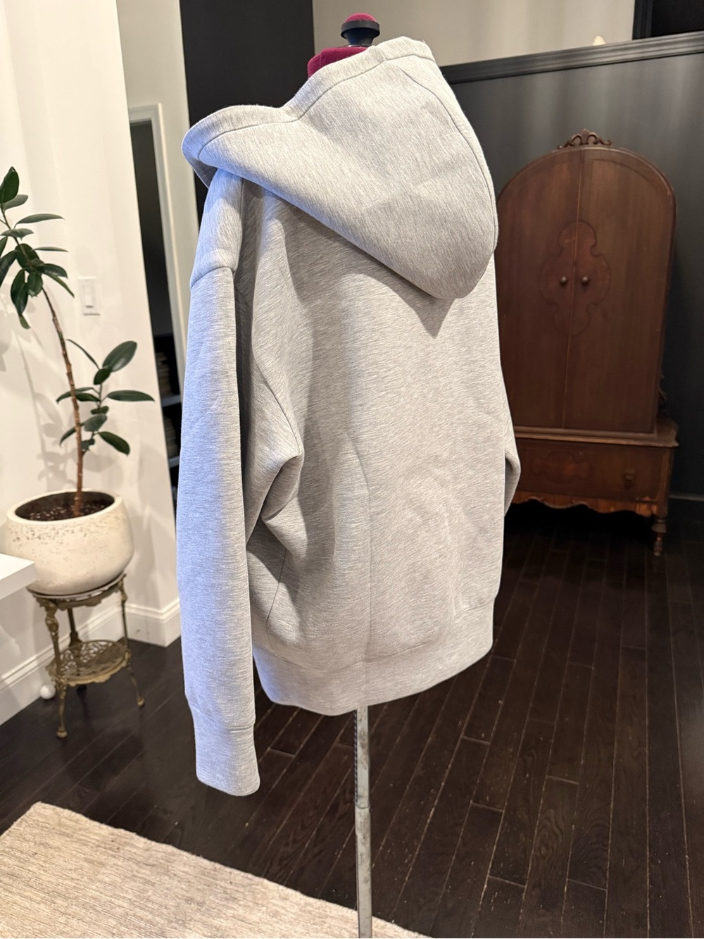 Anine Bing Grey Bond Zip Hoodie - Picture 5 of 15